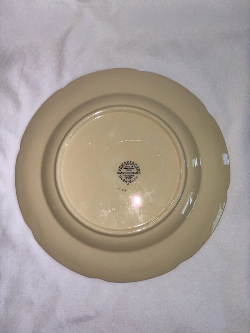 Franciscan Vintage Apple Dinner Plates Set of 4 Hand Painted 10” USA - As Is
